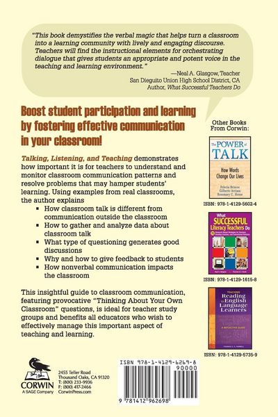 Produktbild: Talking, Listening, and Teaching