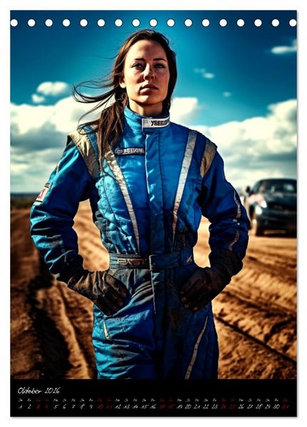 Produktbild: Dirt Race Girls (Tischkalender 2026 DIN A5 hoch), CALVENDO Monatskalender