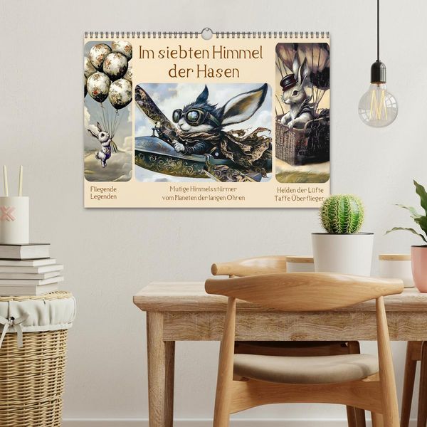 Produktbild: Im siebten Himmel der Hasen (Wandkalender 2026 DIN A3 quer), CALVENDO Monatskalender