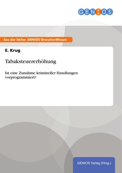 Produktbild: Tabaksteuererh&ouml;hung