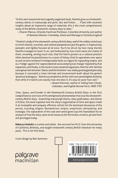 Produktbild: Time, Space, and Gender in the Nineteenth-Century British Diary