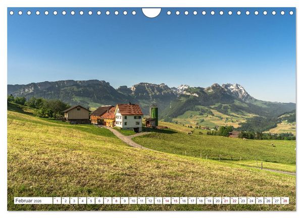 Produktbild: Appenzellerland (Wandkalender 2026 DIN A4 quer), CALVENDO Monatskalender