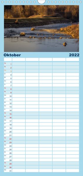 Produktbild: Familienplaner Boarisch g'schaut - Vom Haarsee bis zum Isarwinkel (Wandkalender 2022 , 21 cm x 45 cm, hoch)