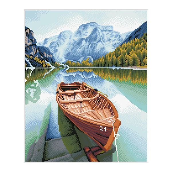 Produktbild: DIAMOND DOTZ - Diamond Painting Boot im Fjord