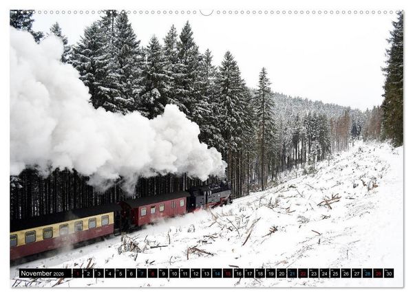 Produktbild: Dampf am Brocken - Die Harzquerbahn (Wandkalender 2026 DIN A2 quer), CALVENDO Monatskalender