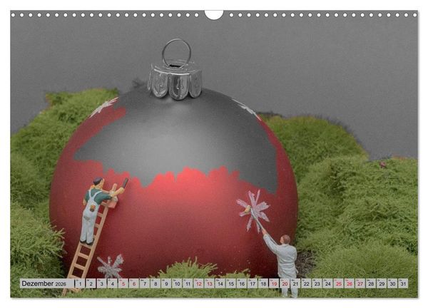 Produktbild: Miniaturwelten - Kleine Leute bei der Arbeit (Wandkalender 2026 DIN A3 quer), CALVENDO Monatskalender