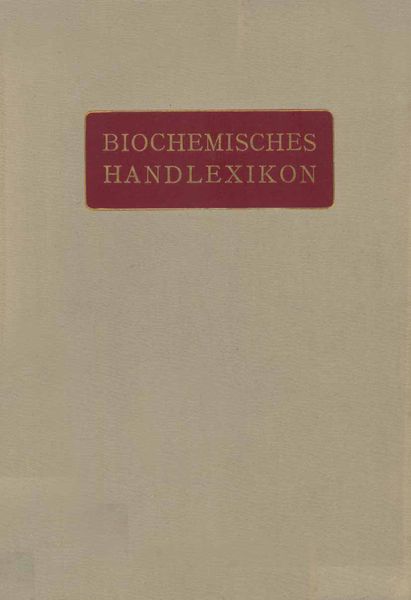 Produktbild: Biochemisches Handlexikon