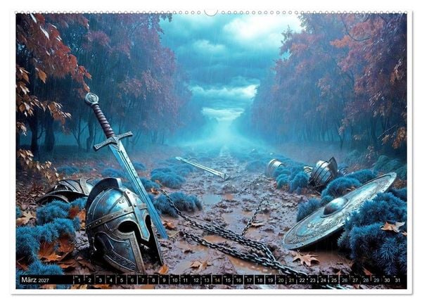 Produktbild: Keltischer Schatten (hochwertiger Premium Wandkalender 2027 DIN A2 quer), Kunstdruck in Hochglanz