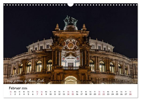 Produktbild: Dresden 2026 - Saxony Pictures by Thomas Kriehn (Wandkalender 2026 DIN A3 quer), CALVENDO Monatskalender