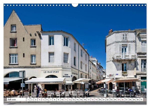 Produktbild: Ein Sommer in La Rochelle vom Frankfurter Taxifahrer Petrus Bodenstaff (Wandkalender 2026 DIN A3 quer), CALVENDO Monatskalender