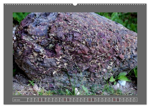 Produktbild: Gesteine und mineralische Bildungen (hochwertiger Premium Wandkalender 2026 DIN A2 quer), Kunstdruck in Hochglanz