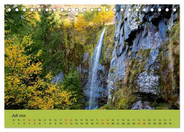 Produktbild: Naturparadies Auvergne (Tischkalender 2026 DIN A5 quer), CALVENDO Monatskalender