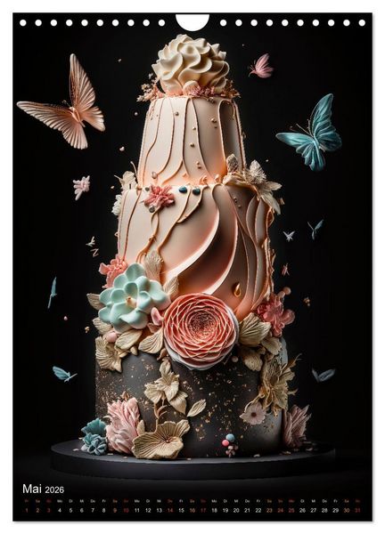 Produktbild: Zur Hochzeit eine Torte (Wandkalender 2026 DIN A4 hoch), CALVENDO Monatskalender