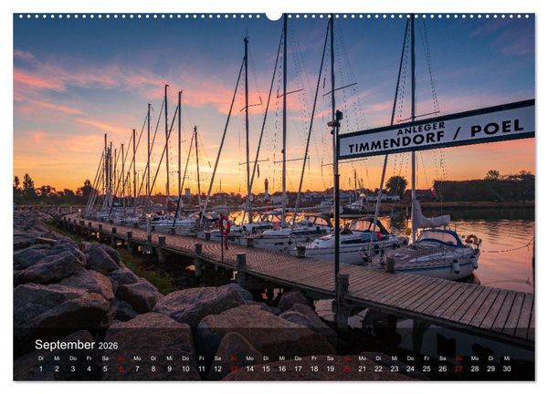 Produktbild: 2026 - wundervolle Lichtstimmungen an Nord- und Ostsee (Wandkalender 2026 DIN A2 quer), CALVENDO Monatskalender