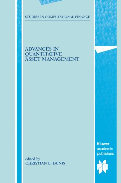 Produktbild: Advances in Quantitative Asset Management