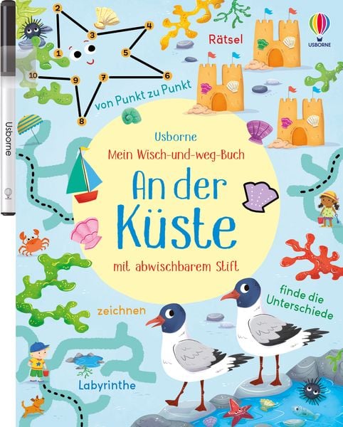 Mein Wisch-und-weg-Buch: An der Küste, Taschenbuch von Kirsteen Robson, Usborne, 9781789417678