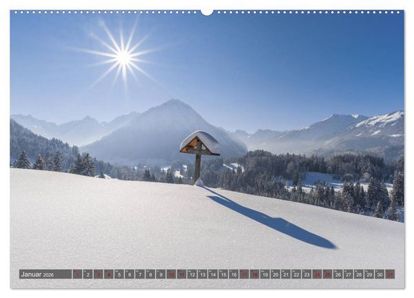 Produktbild: Faszination Oberallg&auml;u (hochwertiger Premium Wandkalender 2026 DIN A2 quer), Kunstdruck in Hochglanz