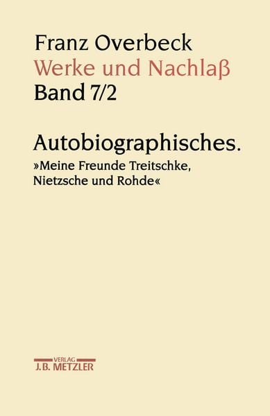 Produktbild: Franz Overbeck: Werke und Nachla&szlig;