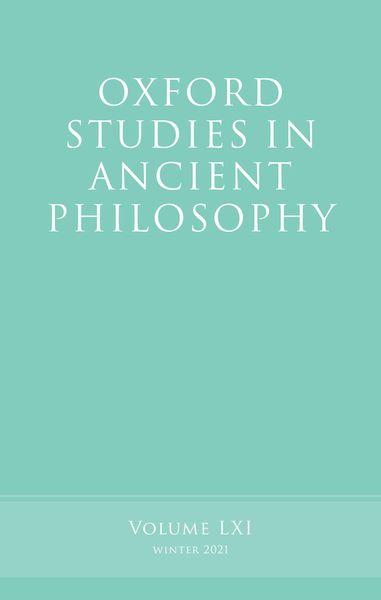 Produktbild: Oxford Studies in Ancient Philosophy, Volume 61