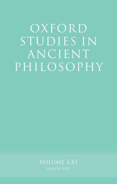Produktbild: Oxford Studies in Ancient Philosophy, Volume 61
