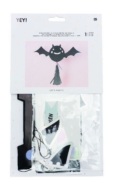 Produktbild: Wabenpapier mit Quaste, Fledermaus