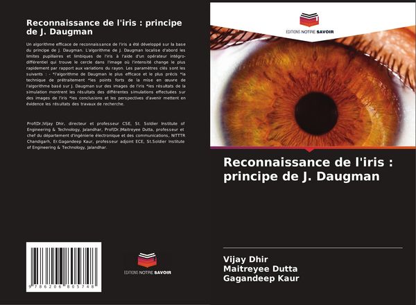 Produktbild: Reconnaissance de l'iris
