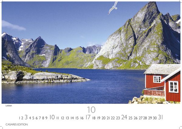Produktbild: Norwegen Kalender 2027 &ndash; Wandkalender | Fotokalender Nordeuropa 24x35cm - Mit 12 atemberaubenden Norwegen-Fotografien, die die Sch&ouml;nheit der norwegischen Natur festhalten