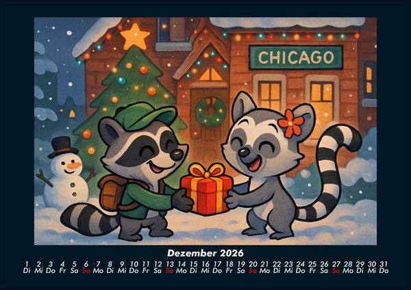 Produktbild: Rocco & Lulu - Reise durch die USA 2026 Fotokalender DIN A4