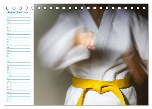 Produktbild: Kampfsport (Tischkalender 2026 DIN A5 quer), CALVENDO Monatskalender