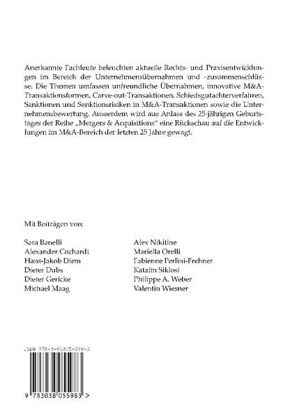 Produktbild: Neueste M&A-Entwicklungen - von Fachleuten kommentiert