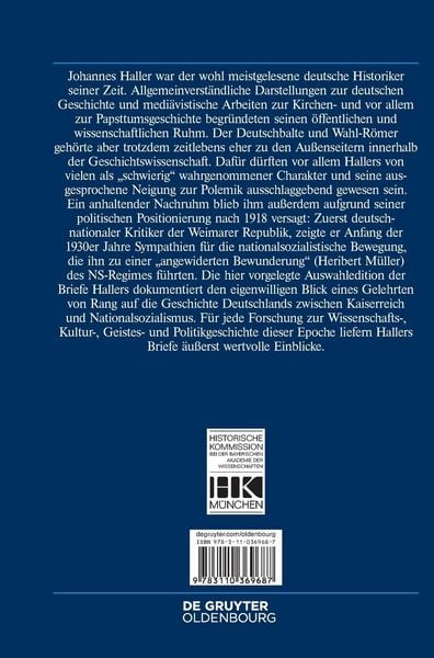 Produktbild: Johannes Haller (1865-1947)