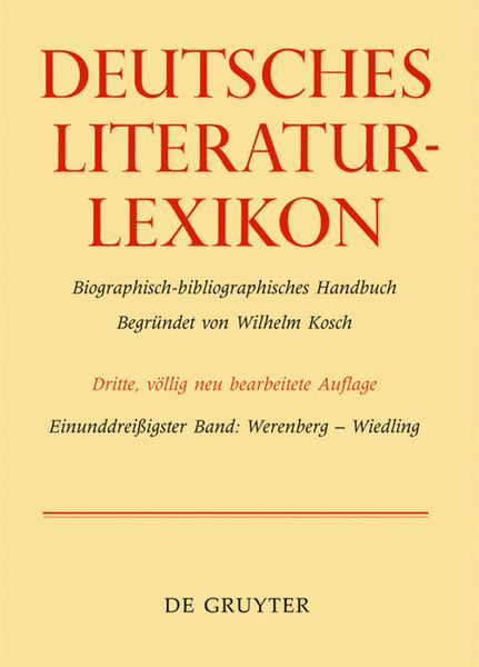 Produktbild: Deutsches Literatur-Lexikon / Werenberg - Wiedling