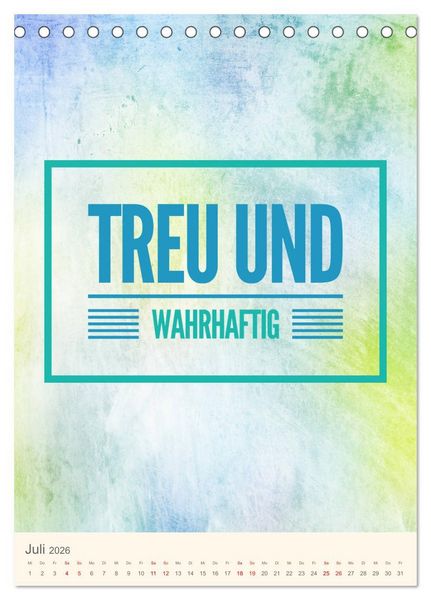 Produktbild: Namen von Jesus (Tischkalender 2026 DIN A5 hoch), CALVENDO Monatskalender