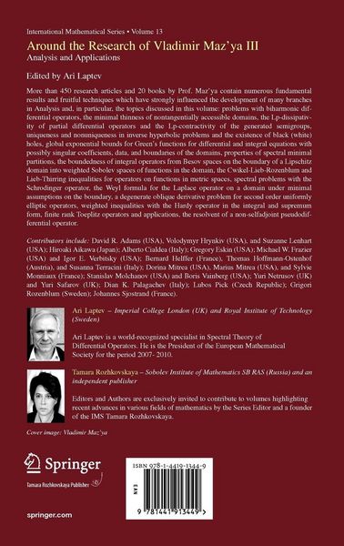 Produktbild: Around the Research of Vladimir Maz'ya III