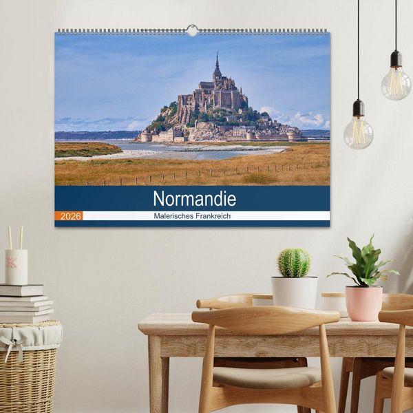 Produktbild: Traumreisen Normandie (Wandkalender 2026 DIN A2 quer), CALVENDO Monatskalender