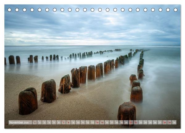 Produktbild: Land. Licht. Meer. (Tischkalender 2026 DIN A5 quer), CALVENDO Monatskalender