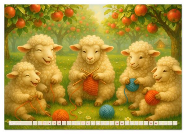 Produktbild: Ein Jahr mit Fantasie (Tischkalender 2026 DIN A5 quer), CALVENDO Monatskalender
