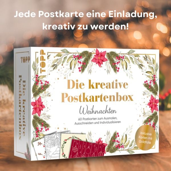 Produktbild: Die kreative Postkartenbox: Weihnachten.