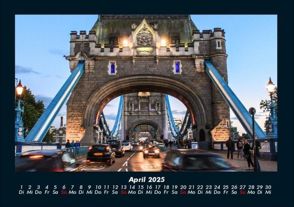 Produktbild: London 2025 Fotokalender DIN A4