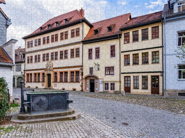 Produktbild: CALVENDO Puzzle Brunnen an der Stiftsgasse | 1000 Teile Lege-Gr&ouml;&szlig;e 64x48cm Foto-Puzzle f&uuml;r gl&uuml;ckliche Stunden