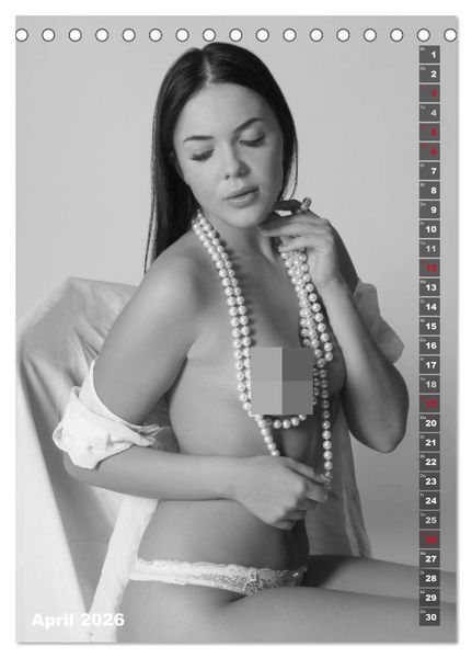 Produktbild: EROTIK FOTOART SEXY GIRLS (Tischkalender 2026 DIN A5 hoch), CALVENDO Monatskalender