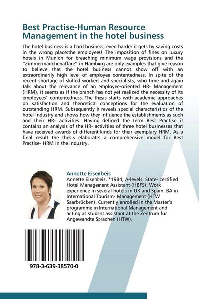Produktbild: Best Practise-Human Resource Management in the hotel business