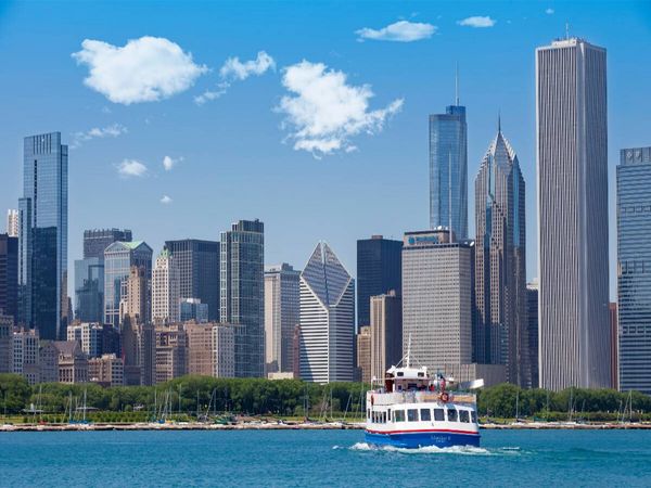 Produktbild: CALVENDO Puzzle CHICAGO Skyline | 1000 Teile Lege-Gr&ouml;&szlig;e 64x48cm Foto-Puzzle f&uuml;r gl&uuml;ckliche Stunden