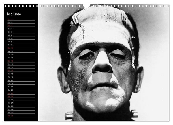 Produktbild: Kultfilme - schwarz-wei&szlig;e Klassiker (Wandkalender 2026 DIN A3 quer), CALVENDO Monatskalender