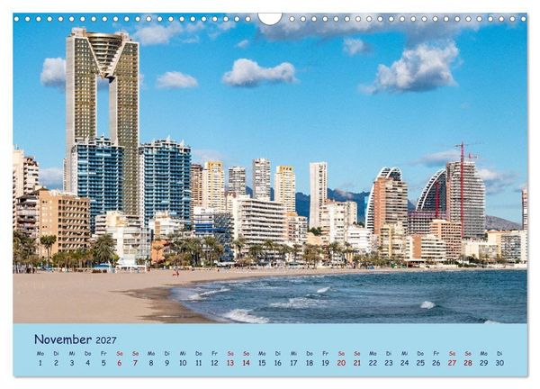 Produktbild: Benidorm (Wandkalender 2027 DIN A3 quer), CALVENDO Monatskalender