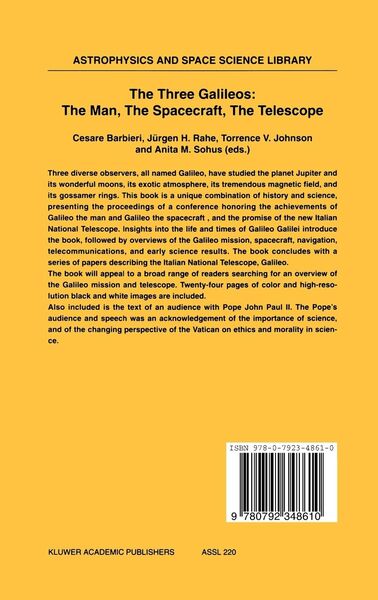 Produktbild: The Three Galileos: The Man, The Spacecraft, The Telescope