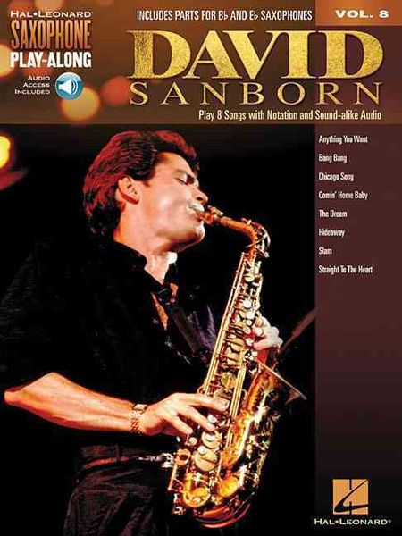 Produktbild: David Sanborn Saxophone Play-Along Volume 8 Book/Online Audio