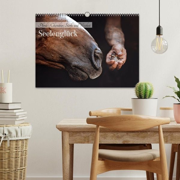 Produktbild: Seelengl&uuml;ck Kalender - Pferde - Charakter, St&auml;rke, Weisheit (Wandkalender 2026 DIN A3 quer), CALVENDO Monatskalender