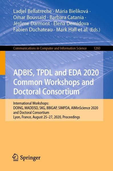 Produktbild: ADBIS, TPDL and EDA 2020 Common Workshops and Doctoral Consortium