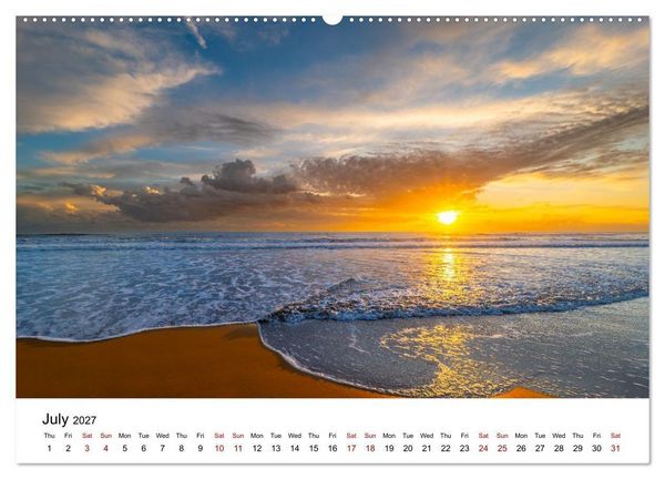 Produktbild: Magical sunsets. Lights between heaven and earth (Wall Calendar 2027 DIN A2 landscape), CALVENDO 12 Month Wall Calendar